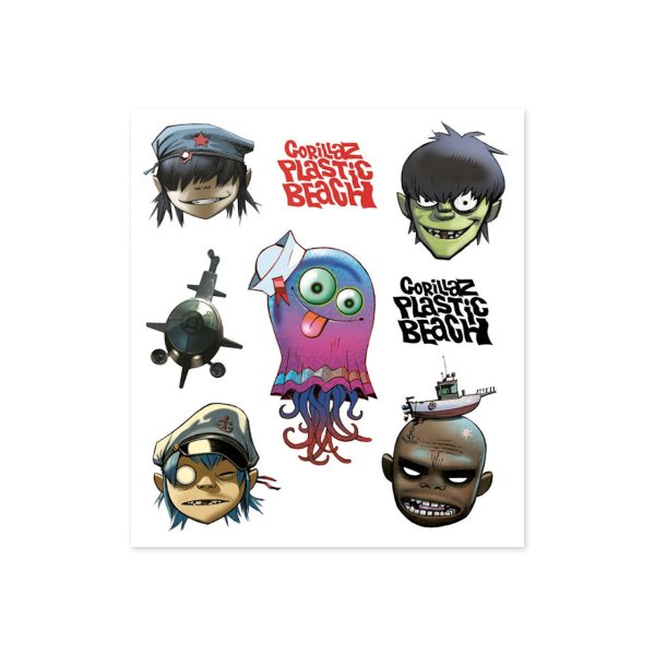 Наклейки Gorillaz