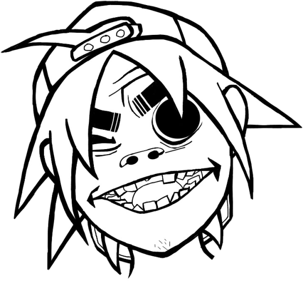 2-D Gorillaz стикер