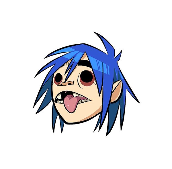 2d Gorillaz белые глаза