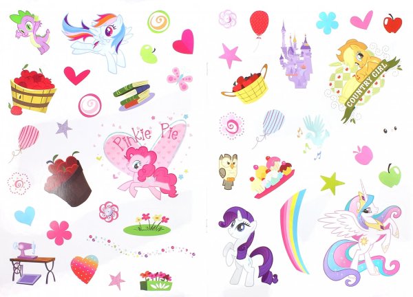 Наклейки пони для распечатки