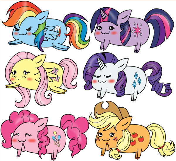 Наклейки для ЛД пони