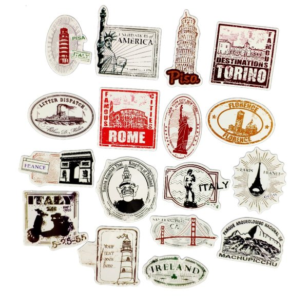 Сиреневые наклейки