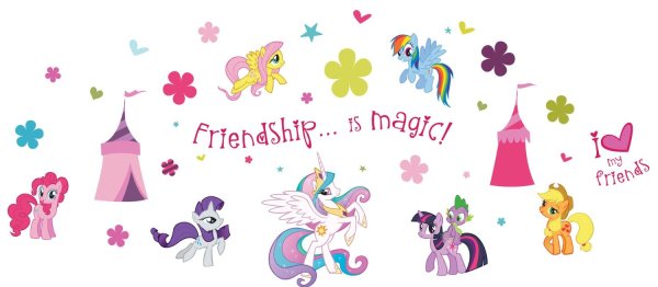 Стикеры на стену "my little Pony. Пони"