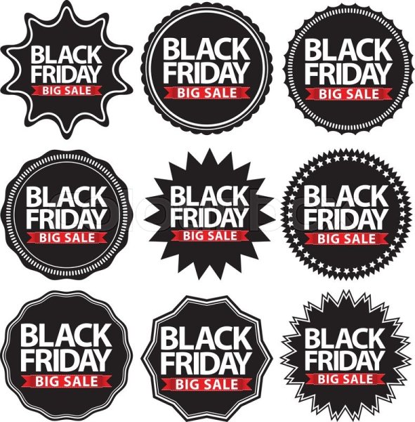 Черная пятница наклейка