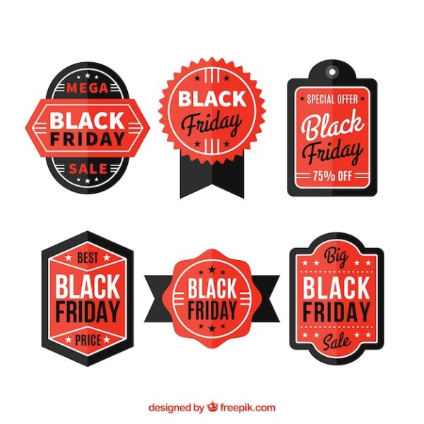 Черная пятница стикер