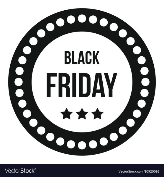 Черная пятница стикер