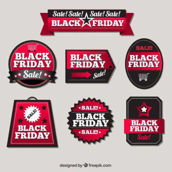 Черная пятница наклейка