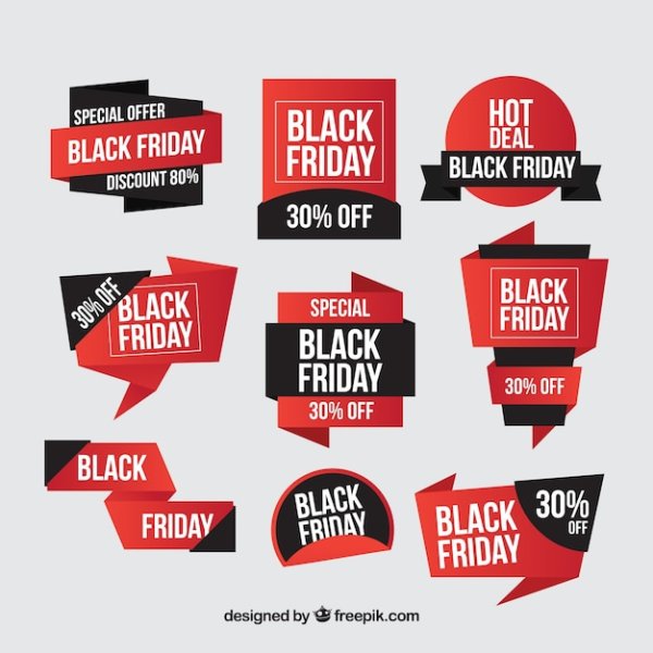 Черная пятница стикер