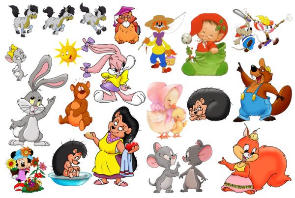 Маленькие персонажи мультиков