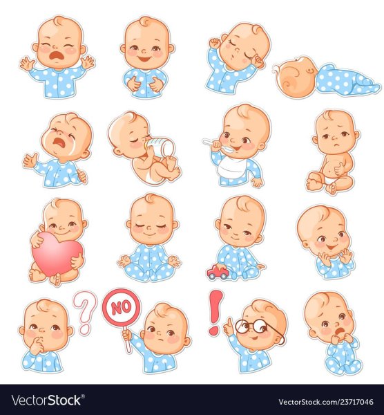 Стикер младенец