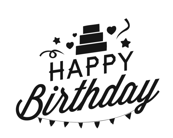 Happy Birthday надпись