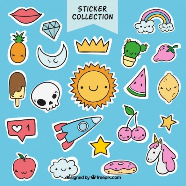 Милые наклейки
