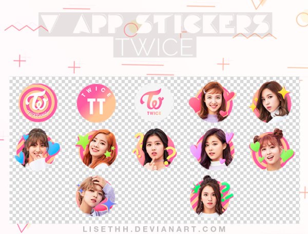 Наклейки с twice для печати