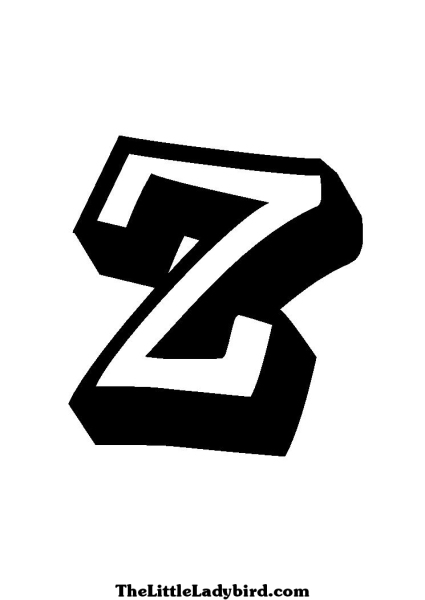 Буква z граффити