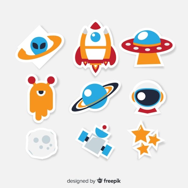 Космическая атрибутика для детей