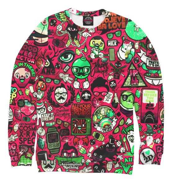 Толстовка с стикером