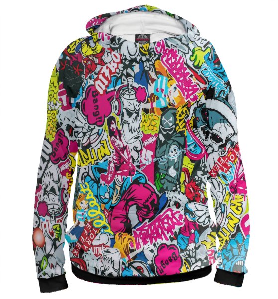 Худи со стикерами