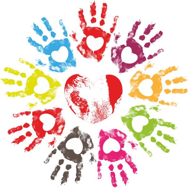 Цветные Отпечатки ладоней