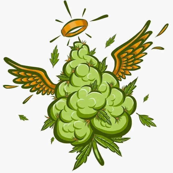 Шишка марихуана арт