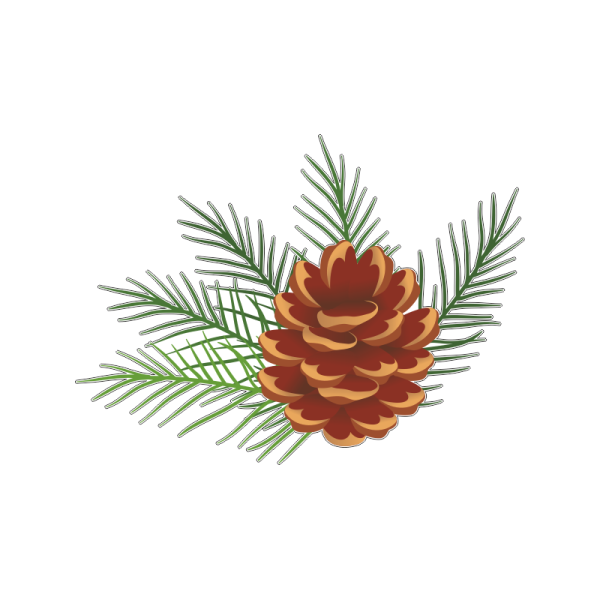 Стилизованная шишка