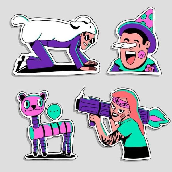 Нарисовать Стикеры у подписчиков