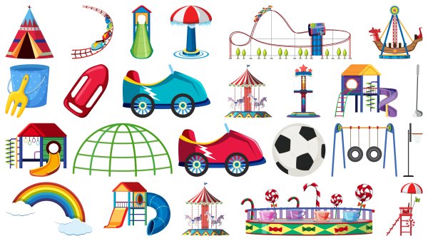 Предметы с парка аттракционов