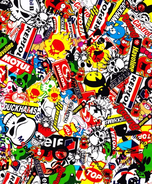 Наклейки стикербомбинг