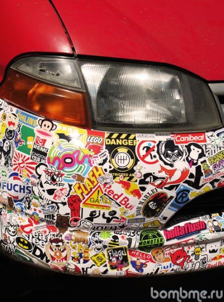 Хонда Сивик стикер бомбинг