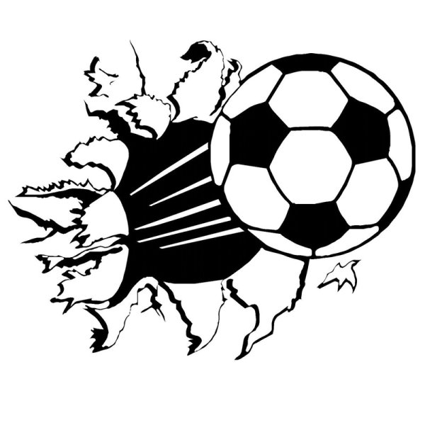 Футбол с наклейками.