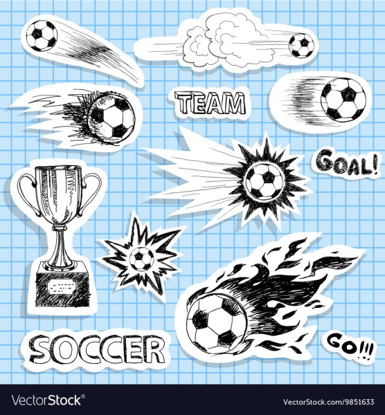 Футбольные Стикеры картинки рисунки