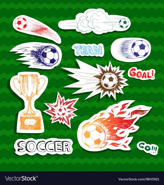 Набор наклеек футбол