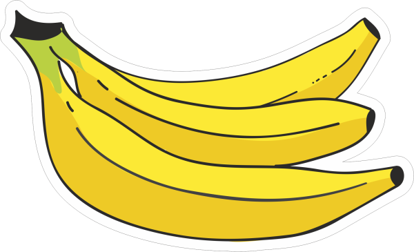 Наклейки на бананах