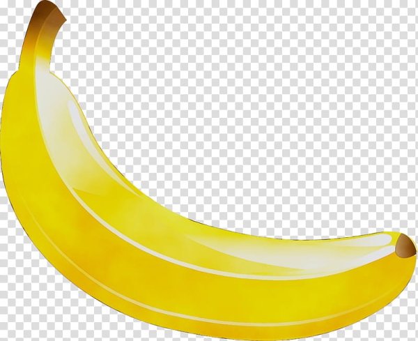Веселый банан на прозрачном фоне