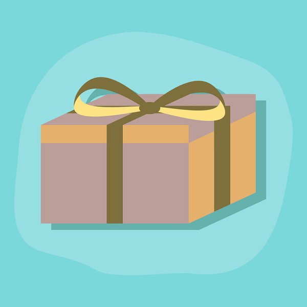 Открытая картонная коробка