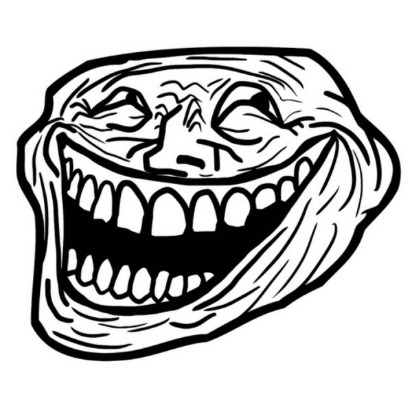 Лицо троллфейс