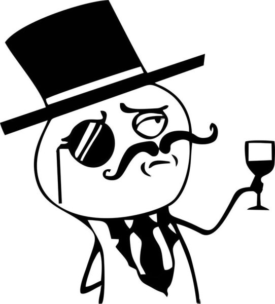 Мем с моноклем