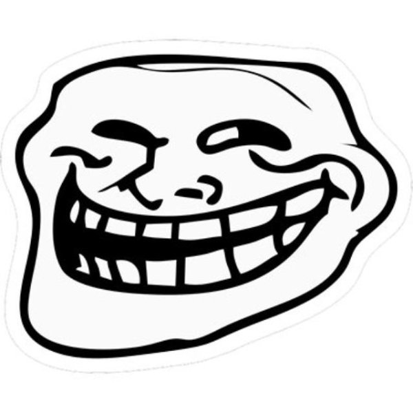 Тролль Мем наклейка