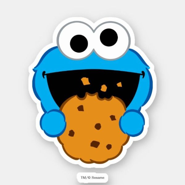 Cookie Monster милые Стикеры