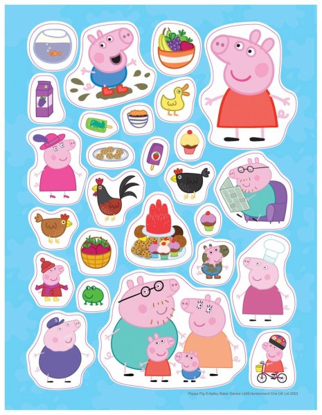 Свинка Пеппа 100 наклеек