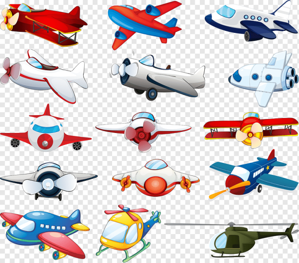 Цветные самолетики печать