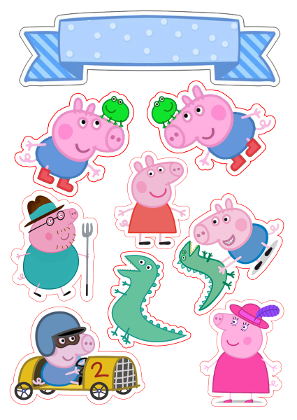 Наклейки Свинка Пеппа