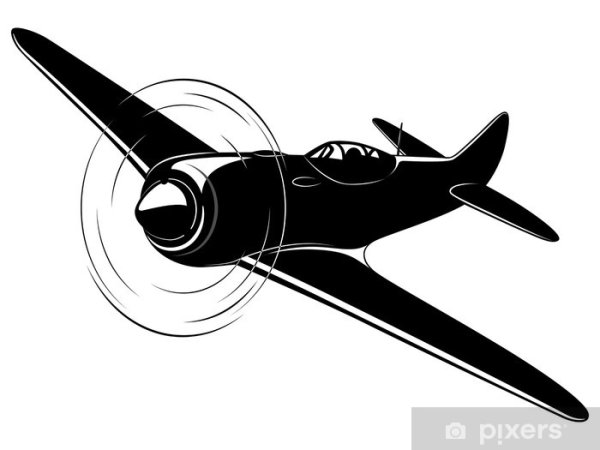 Самолет ВОВ вектор