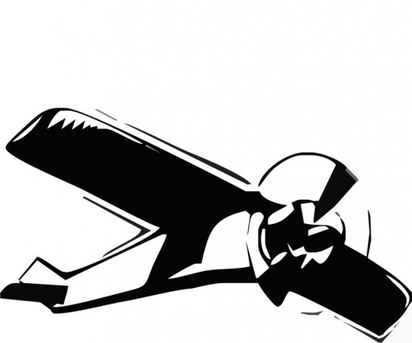 Самолет векторное изображение