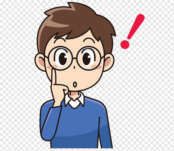 Мальчик думает мультяшный