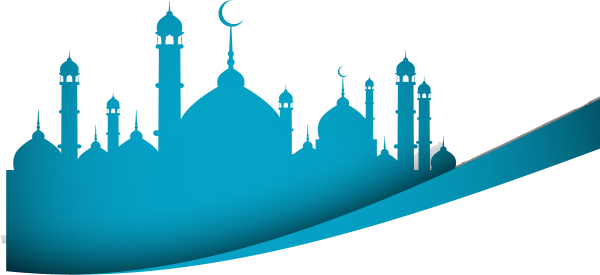 Мечеть на голубом фоне