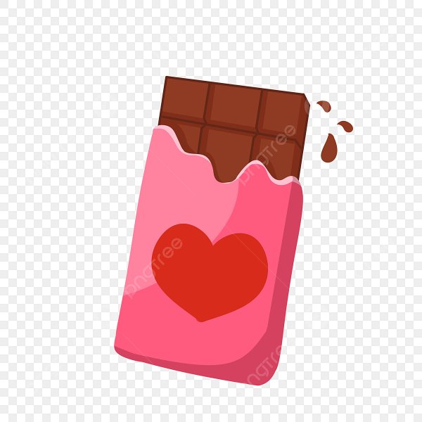 Стикер шоколадка с глазами