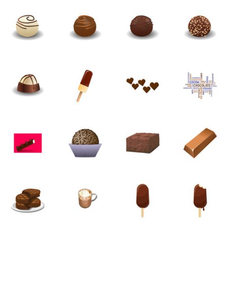 Стикер шоколадка