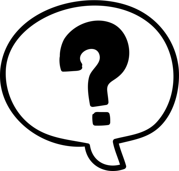 Наклейка знак вопроса