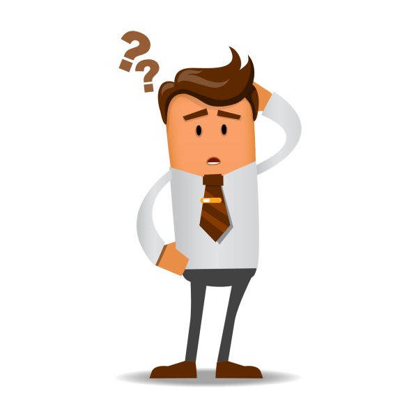 Вопросительный знак голубой