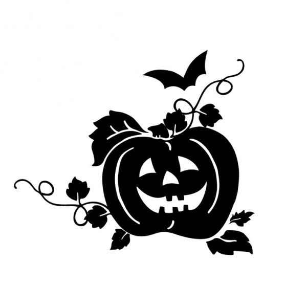 Силуэт тыквы на Хэллоуин